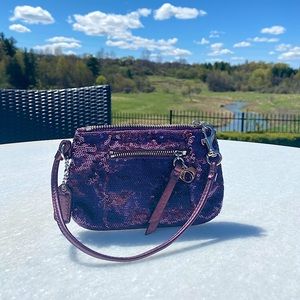 Authentic Coach Sequence Wristlet